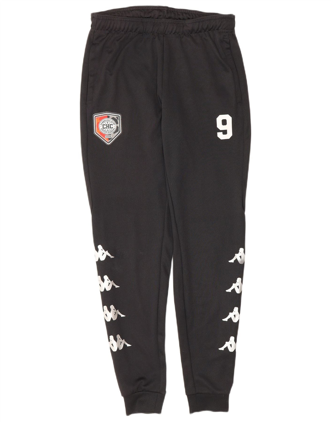 Pantaloni de trening cu grafică pentru bărbați Kappa Pantaloni de jogging Mic Negru