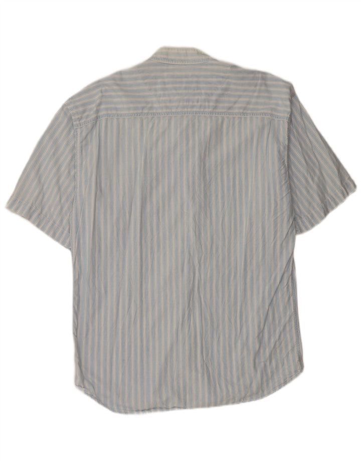 Cămașă cu mânecă scurtă Levi's pentru bărbați, bumbac cu dungi albastre mari