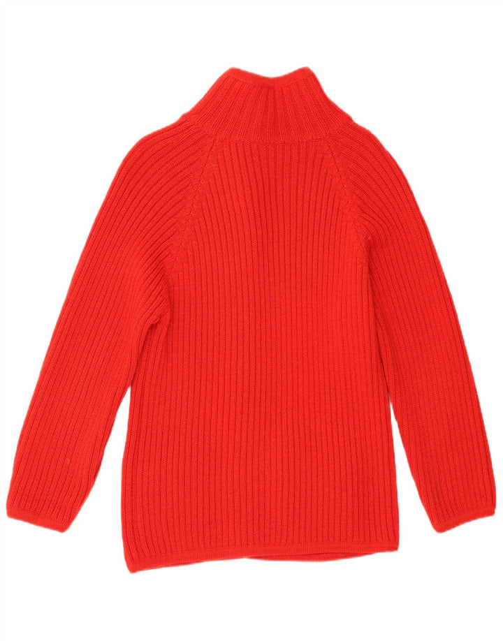Pulover Cardigan Vintage pentru femei UK 10 Lână roșie mică