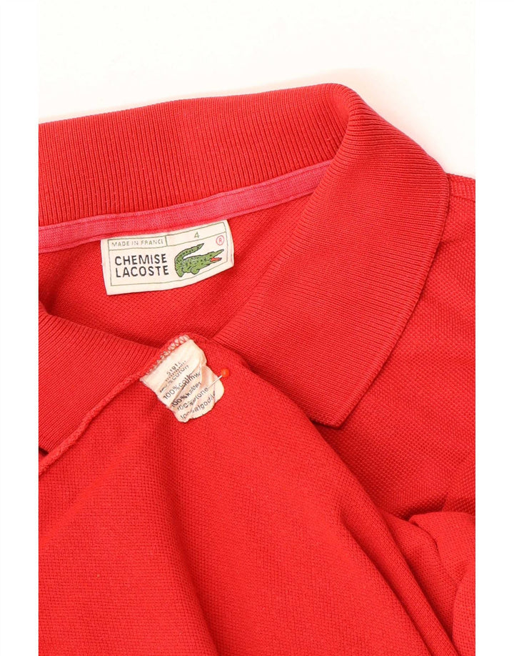 Tricou polo pentru bărbați Lacoste Mărimea 4 Roșu Mediu