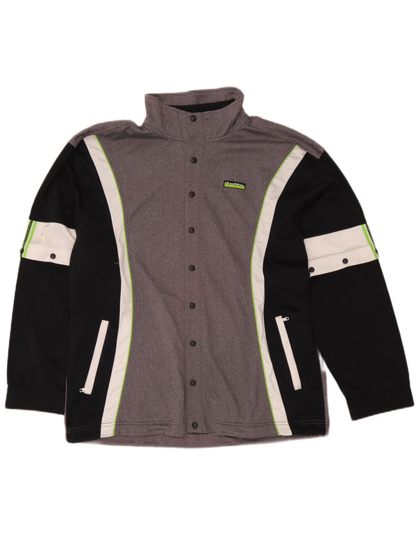 Jachetă de trening pentru bărbați Lotto UK 44/46 2XL Gri Poliester color bloc