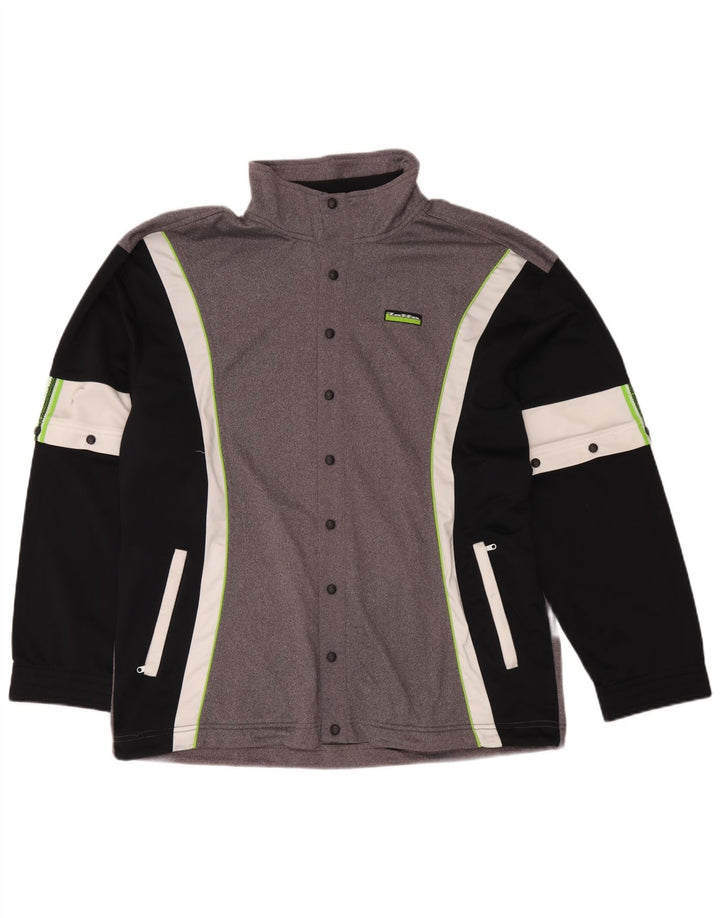 Jachetă de trening pentru bărbați Lotto UK 44/46 2XL Gri Poliester color bloc
