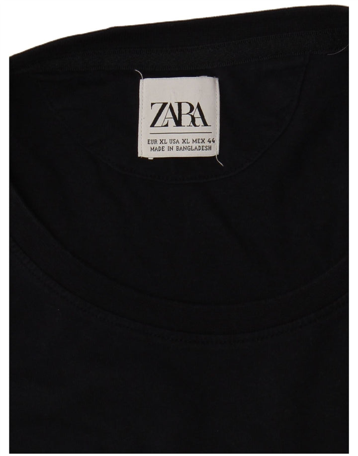 ZARA Mens T-Shirt Top XL Multicoloured Colourblock
