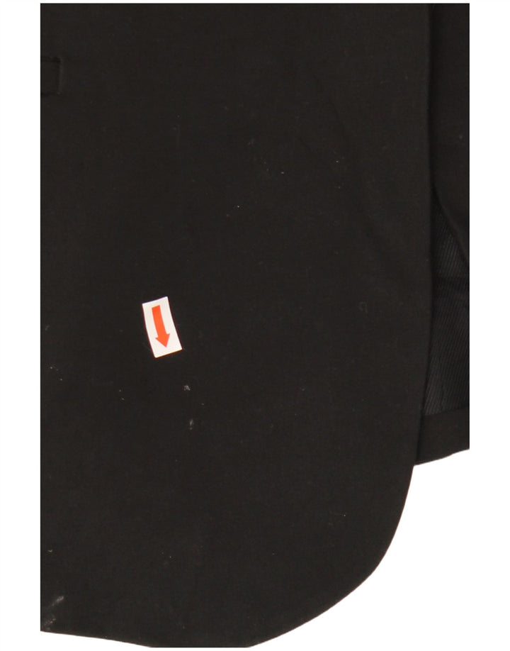 Jachetă ZARA pentru femei, cu 1 nasture, UK 12 Poliester mediu negru