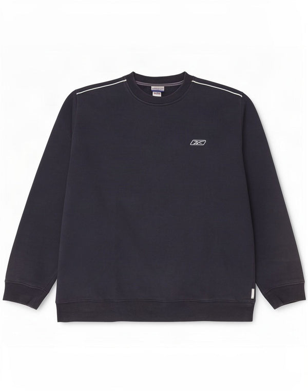 Hanorac pentru bărbați Reebok Jumper mare din bumbac bleumarin
