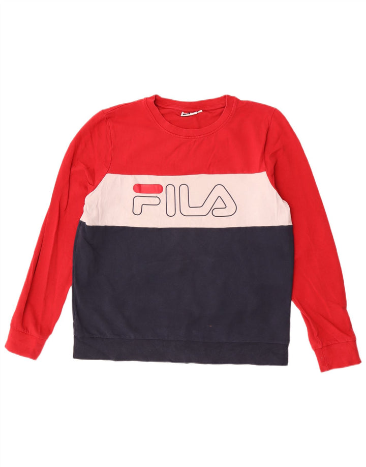 Pulover cu grafic pentru femei Fila UK 16, mare, multicolor