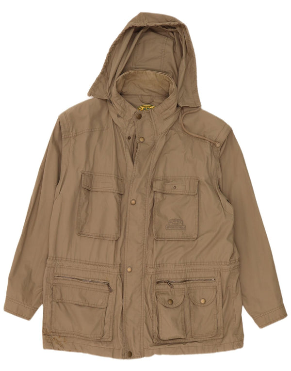 Jachetă utilitare pentru bărbați Camel Active IT 55 2XL Kaki Bumbac