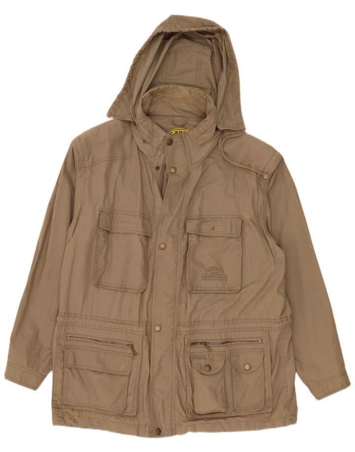 Jachetă utilitare pentru bărbați Camel Active IT 55 2XL Kaki Bumbac