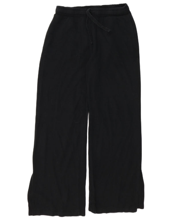 Zara Pantaloni de Trening pentru Femei, Croială Lejeră, Mărimea UK 10, Mic, Negru, Bumbac