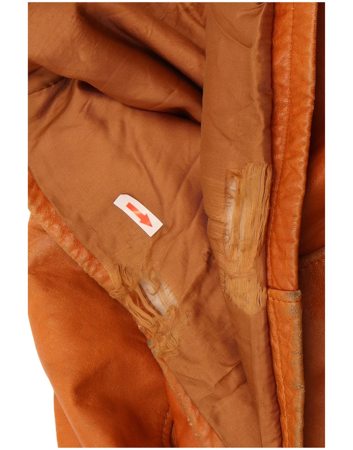 Jachetă din piele pentru bărbați Desi IT 52 XL din piele maro