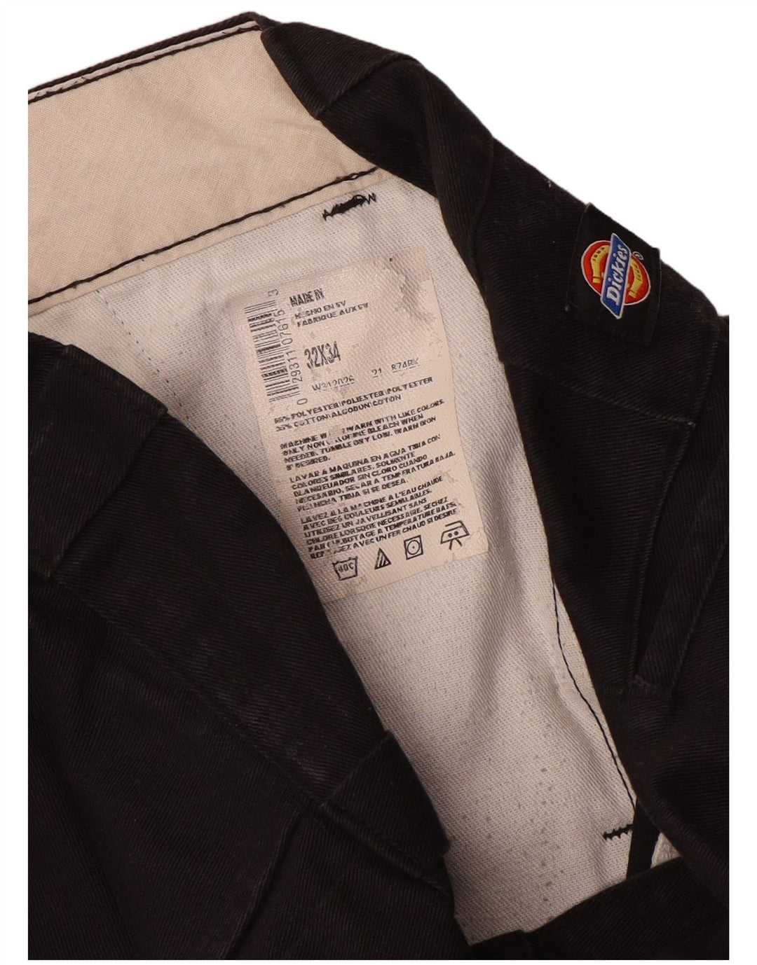 Pantaloni chino drepți pentru bărbați Dickies L32 L34 Poliester maro