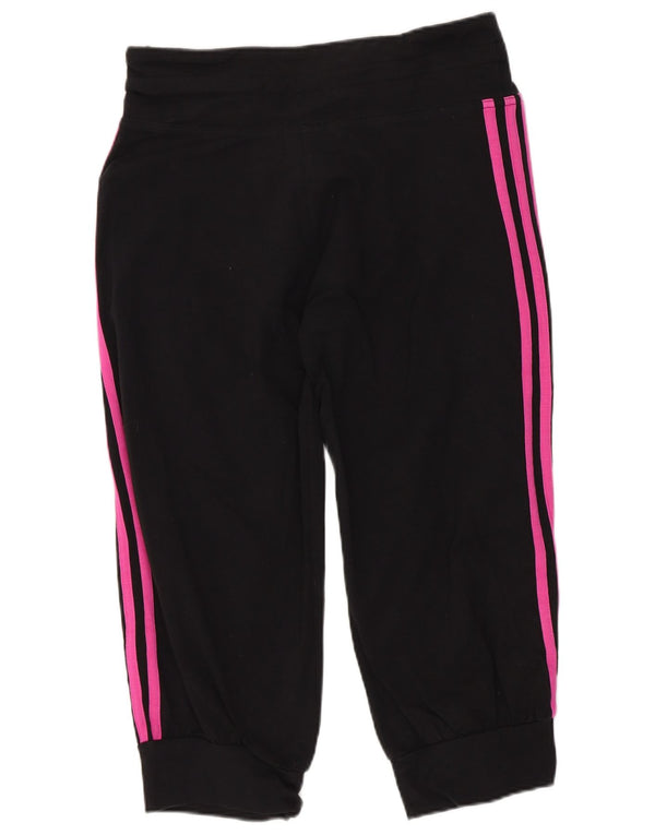 Pantaloni scurți sport Bermuda Adidas pentru femei UK 8 Mic, negru, sport din bumbac