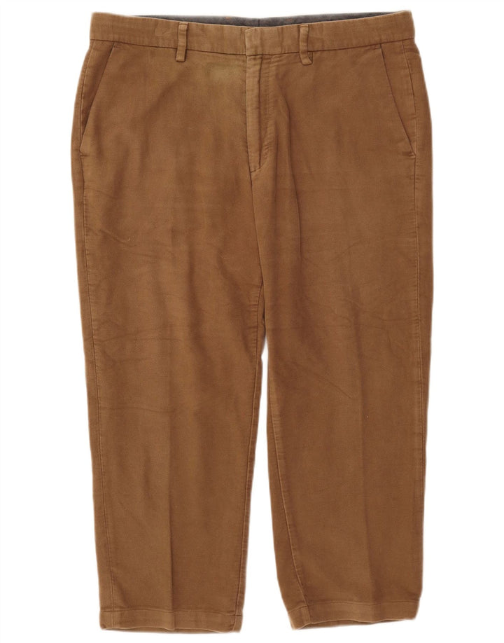 Pantaloni Capri obișnuiți pentru bărbați Marks & Spencer L36 L23 bumbac bej