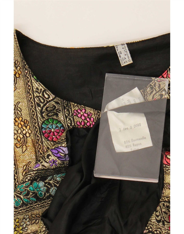 Blazer Vintage pentru femei cu 5 nasturi UK 12 Medium Multicolor Floral