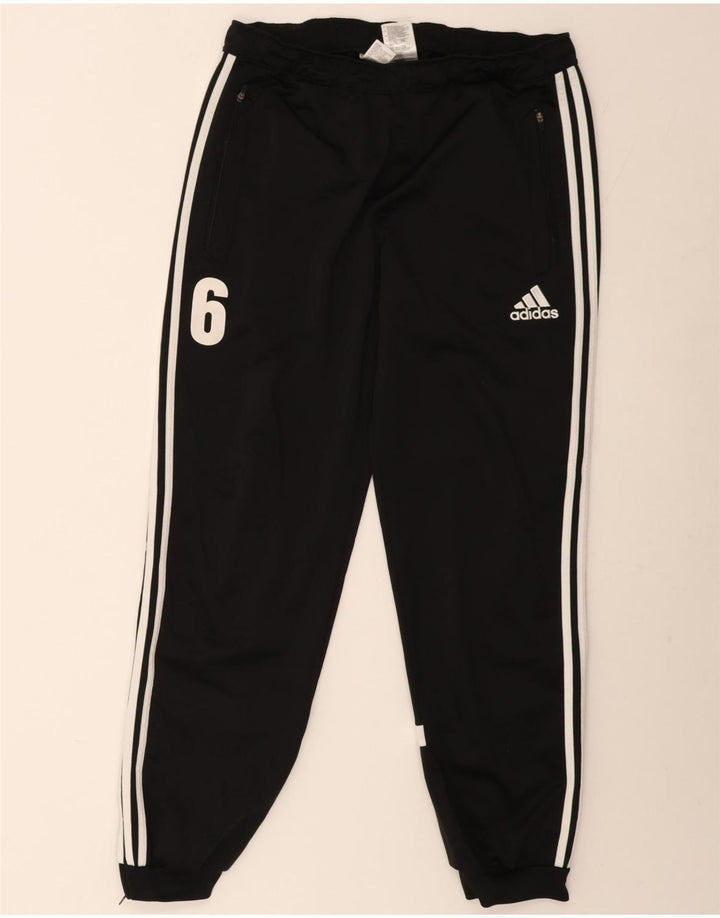 Pantaloni de trening pentru bărbați Adidas Pantaloni de jogging, mari, negru, poliester