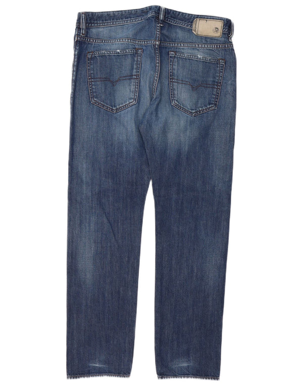 Blugi conici pentru bărbați Diesel Buster Regular Slim W32 L30 Bumbac bleumarin