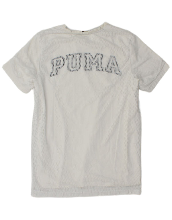 Tricou grafic Puma pentru bărbați Top mic poliester alb