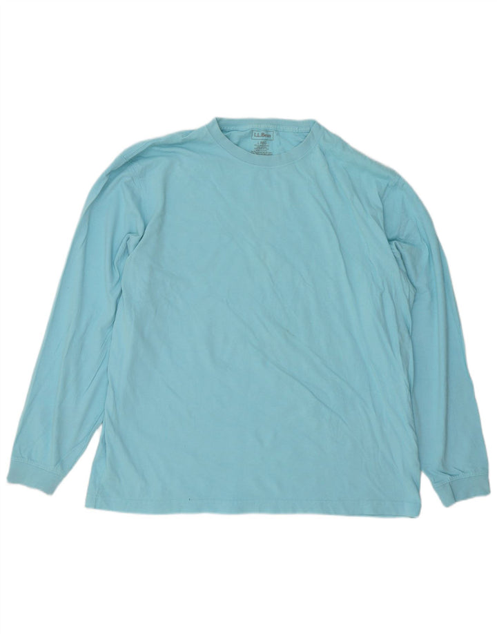 L.L.Bean Top pentru bărbați cu mânecă lungă, mare, albastru, bumbac
