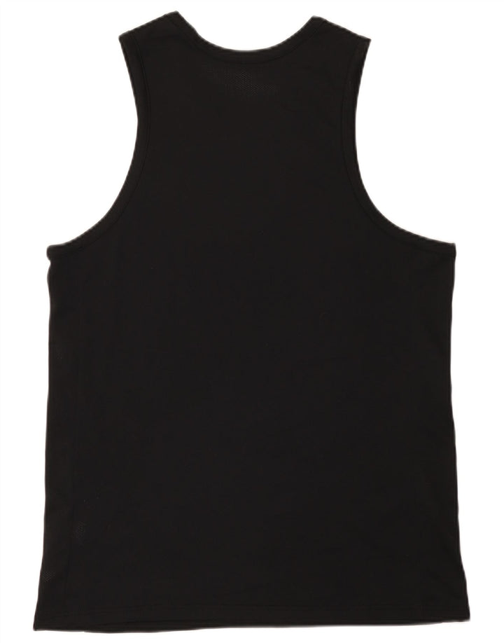 Vestă grafică Nike Dri Fit pentru bărbați, poliester mediu negru