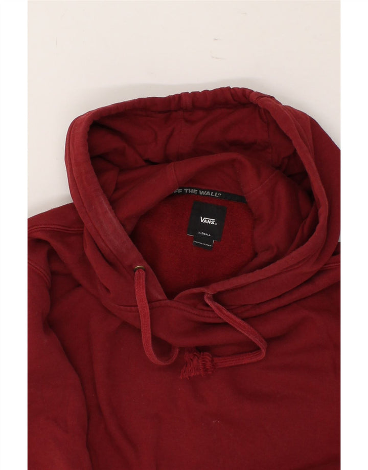 VANS Mens Hoodie Jumper XS Red Cotton Vintage Vans and Second-Hand Vans from Messina Hembry 
