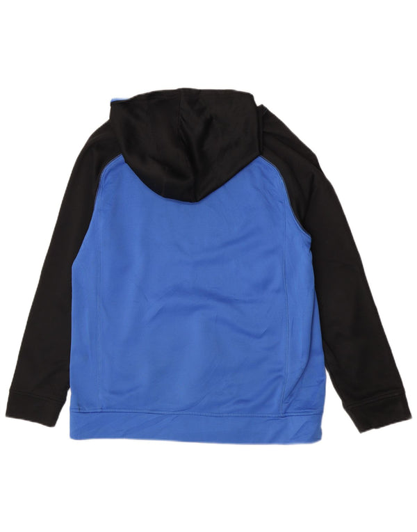 Pulover cu glugă cu grafic Adidas pentru băieți 13-14 ani XL Albastru Poliester color bloc