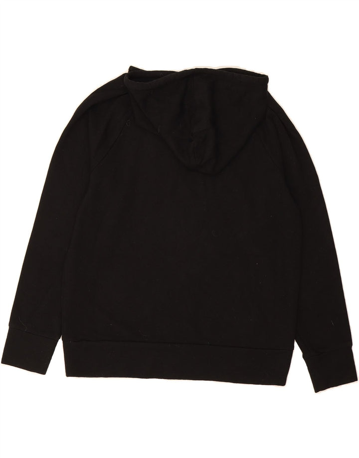 EDDIE BAUER Womens Hoodie Jumper UK 14 Medium Black Polyester Vintage Eddie Bauer and Second-Hand Eddie Bauer from Messina Hembry 