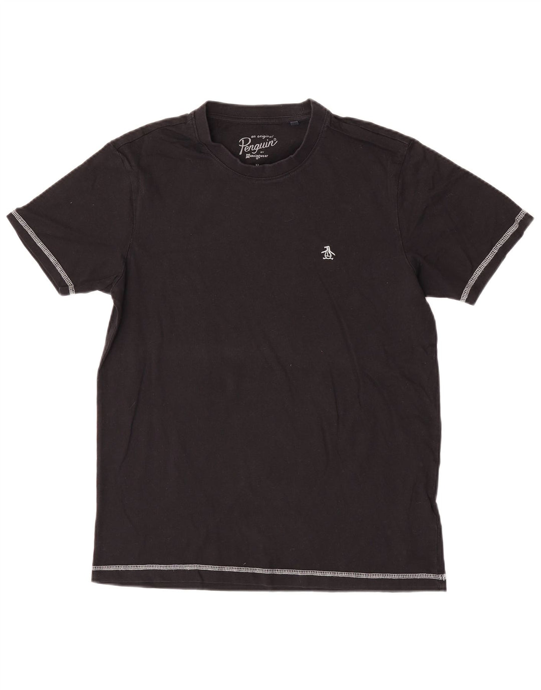 Tricou pentru bărbați Penguin Top Mediu Negru Bumbac