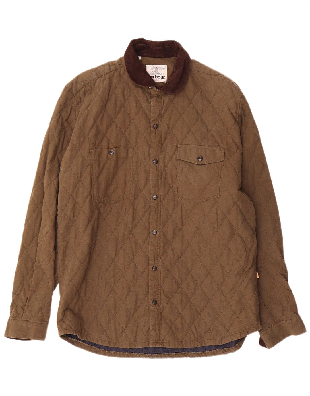 Jachetă matlasată pentru bărbați Barbour UK 40, bumbac mare kaki