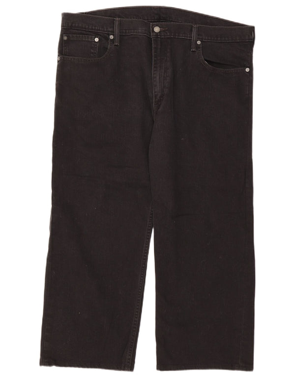 Blugi tăiați pentru bărbați Levi's 569 loose fit W40 L24 bumbac negru