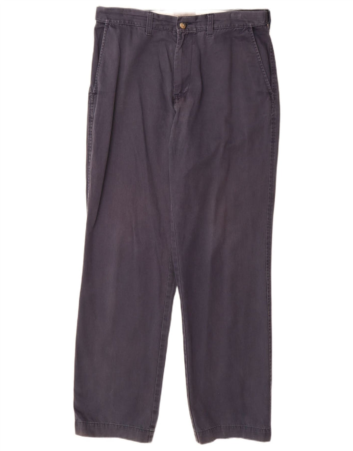 Pantaloni chino obișnuiți pentru bărbați Marks & Spencer L32 L31 bumbac bleumarin