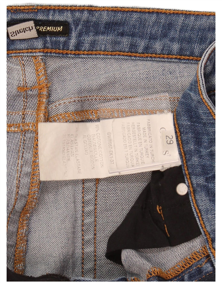 Blugi drepti pentru femei GUESS W29 L30 bumbac albastru