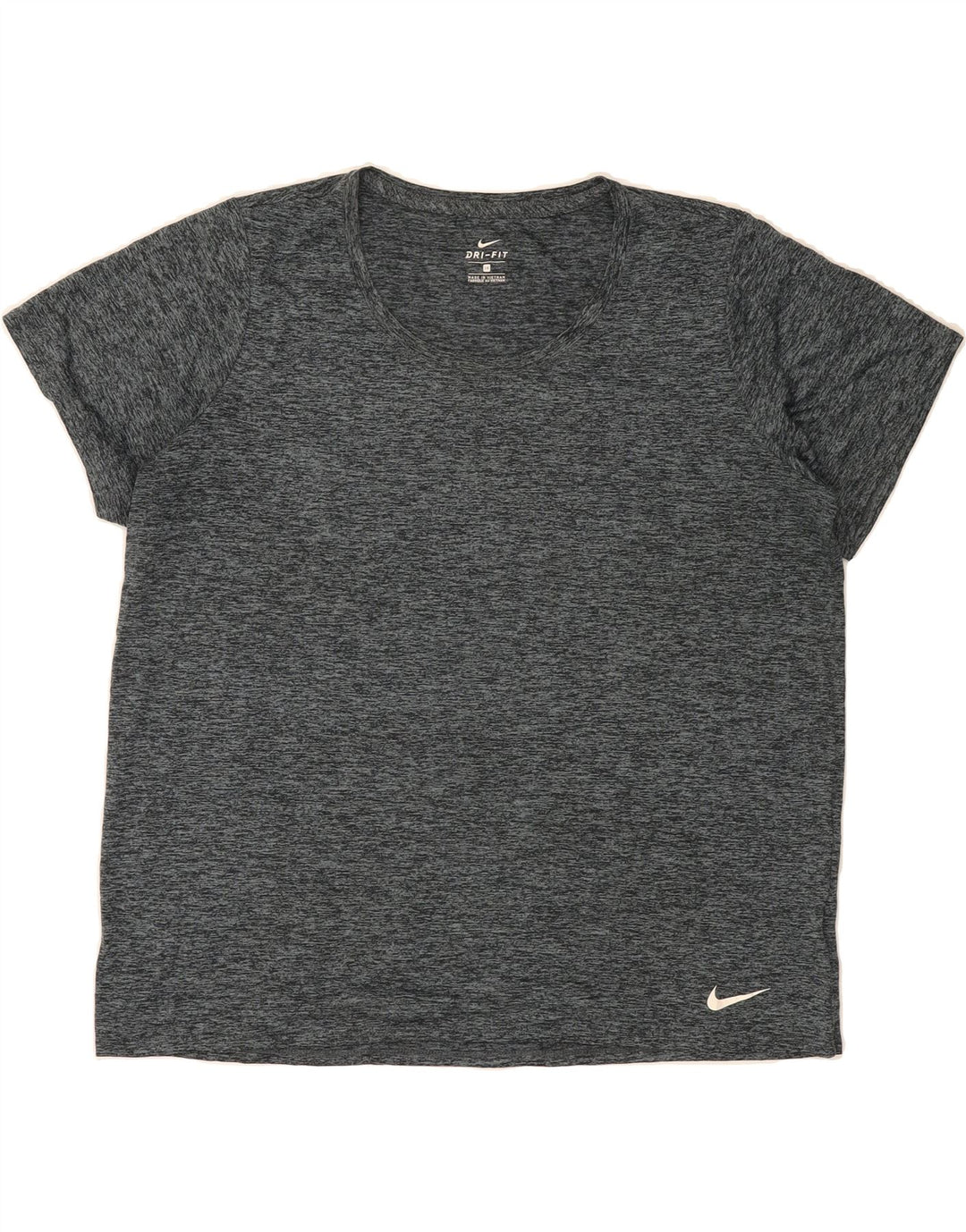 NIKE Womens Dri Fit T-Shirt Top UK 18 XL Grey Polyester Vintage Nike and Second-Hand Nike from Messina Hembry 