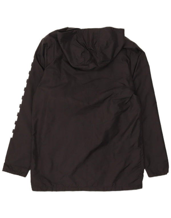 Jachetă de ploaie cu glugă grafică Vans pentru bărbați UK 38 Medium Black Nylon