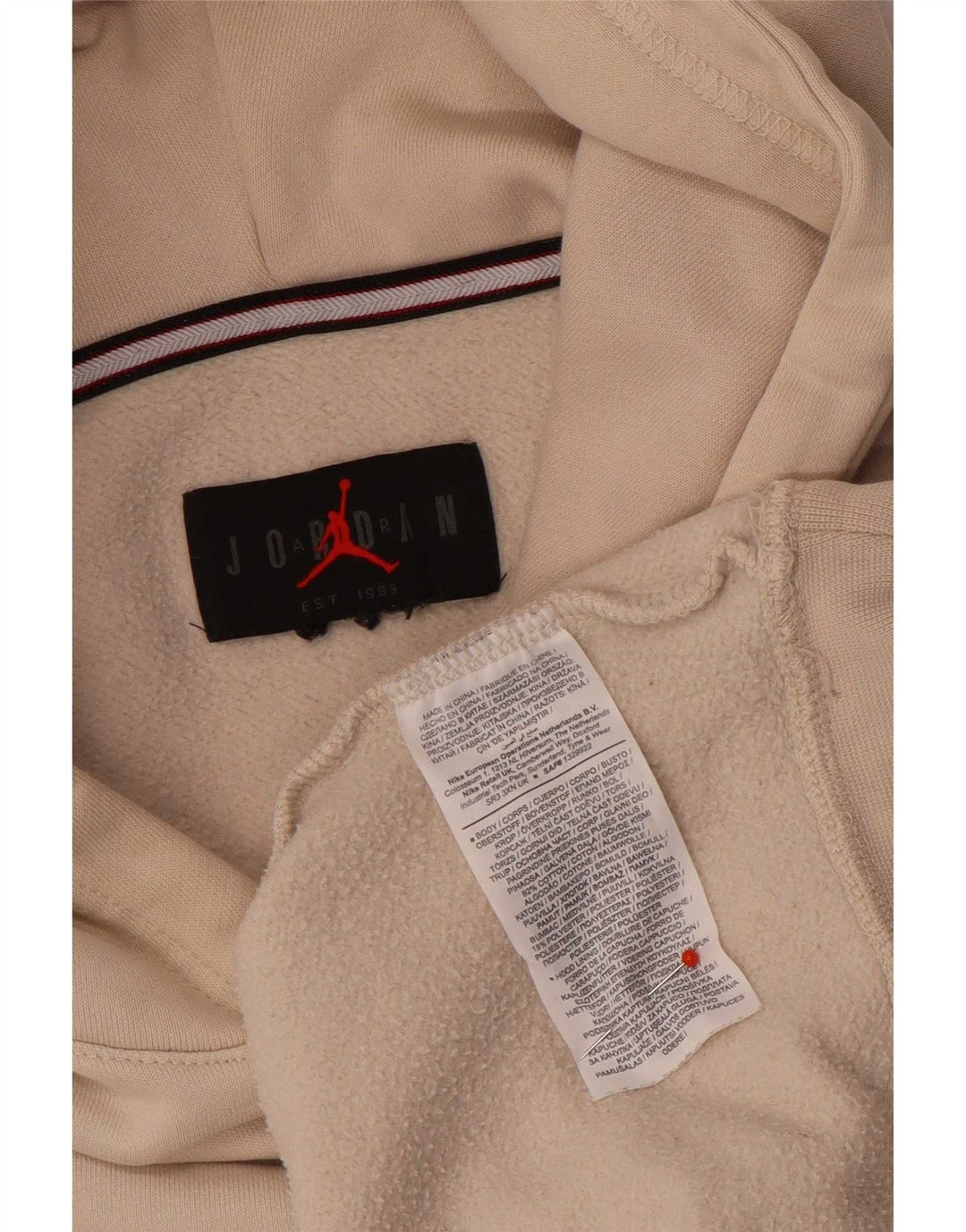 Jumper Jordan pentru bărbați, mare, bej, bumbac