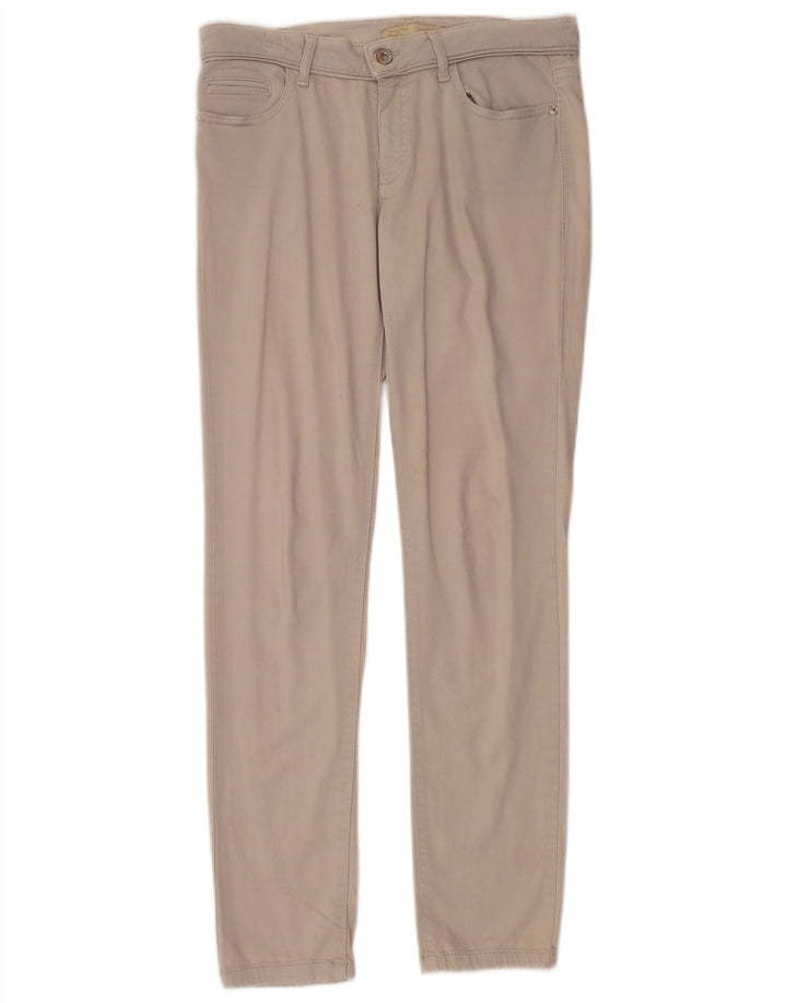 Pantaloni casual slim pentru femei Zara EU 40 Mediu L30 L32 Bej