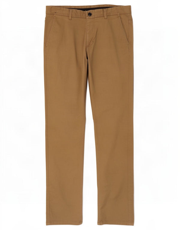 Pantaloni chino drepți pentru bărbați Zara EU 42 Mari L32 L33 Bej