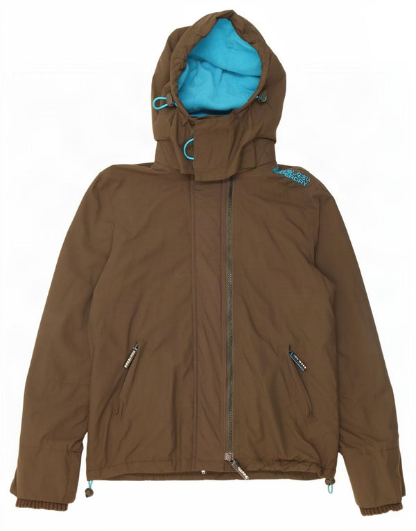 Jachetă Windbreaker cu grafică Superdry pentru femei UK 14 Medium Khaki