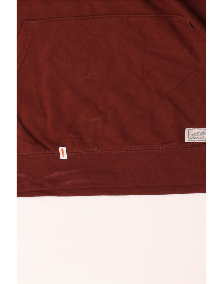 EDDIE BAUER Mens Hoodie Jumper Medium Brown Cotton Vintage Eddie Bauer and Second-Hand Eddie Bauer from Messina Hembry 