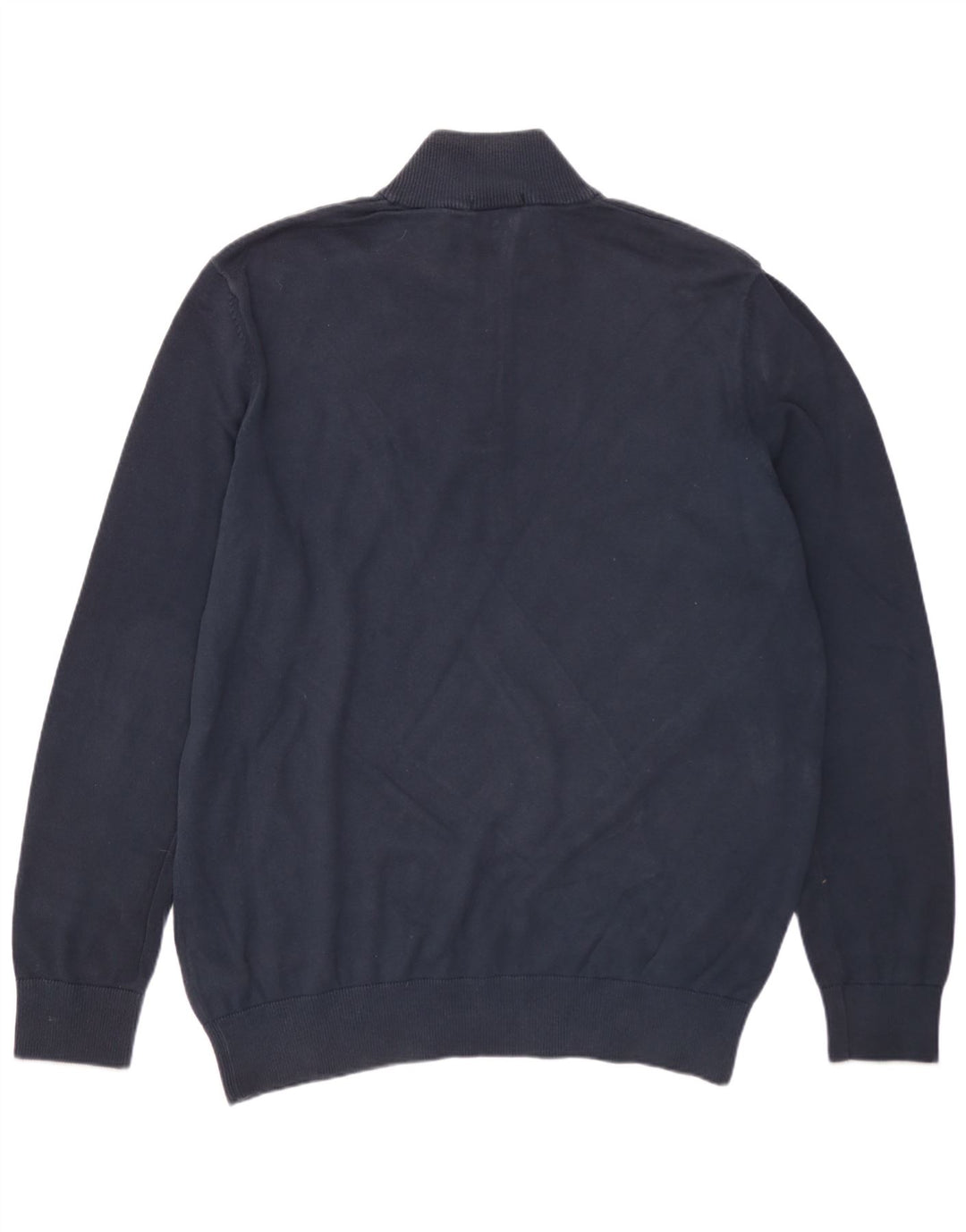 Pulover pentru bărbați TIMBERLAND, cu fermoar și gât, din bumbac mare, albastru bleumarin