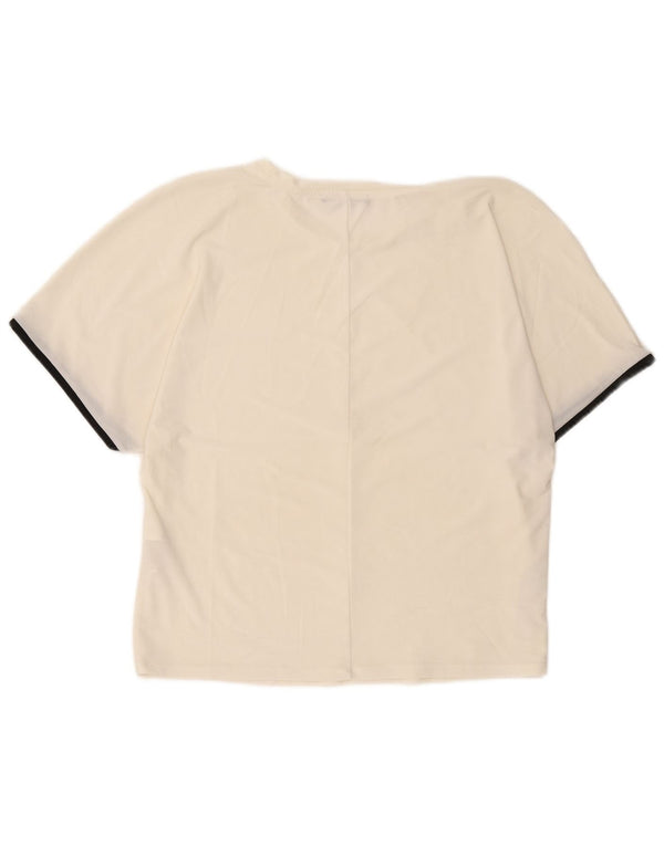 Tricou pentru femei Zara UK 14 Poliester alb mediu