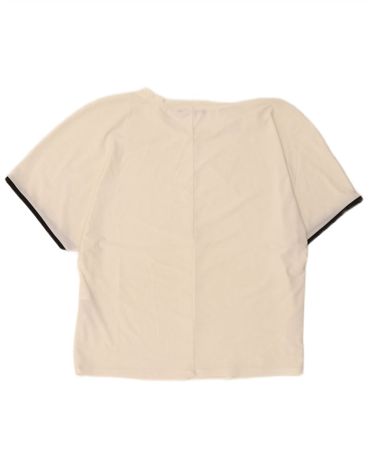 Tricou pentru femei Zara UK 14 Poliester alb mediu