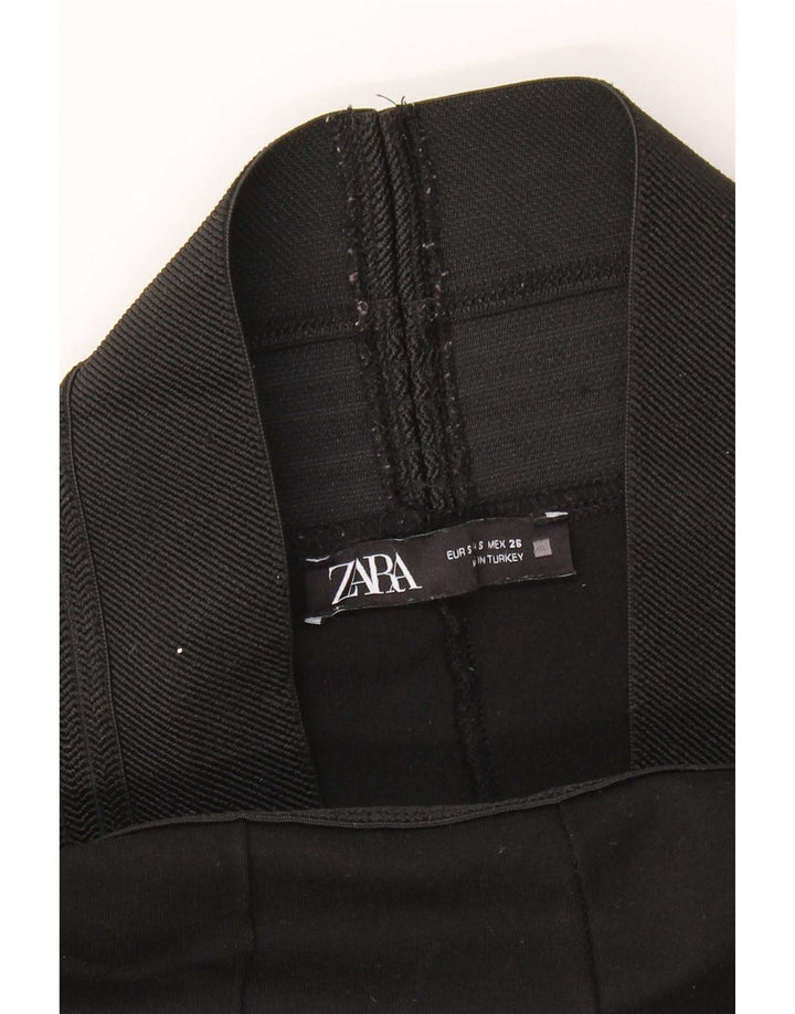 Leggings pentru femei Zara mici, negru, viscoză