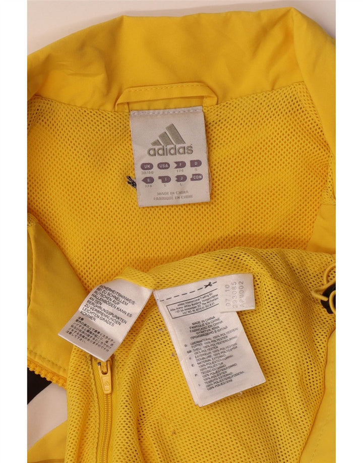 Jachetă de trening pentru bărbați ADIDAS UK 38/40 Medium Yellow Colorblock