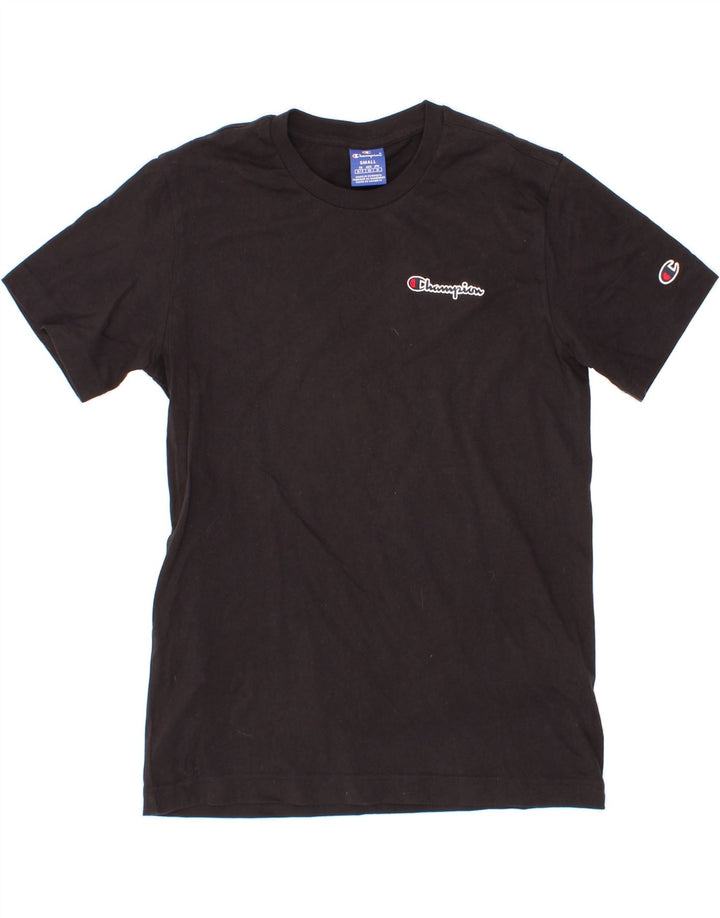 CHAMPION Mens T-Shirt Top Small Black Cotton Vintage Champion and Second-Hand Champion from Messina Hembry 