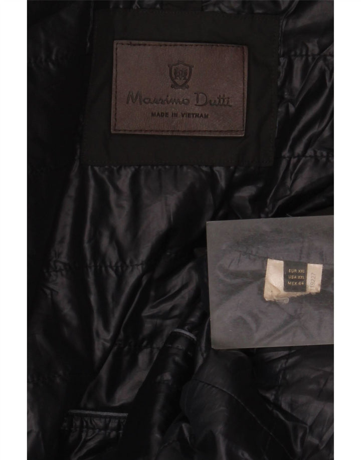 Gilet căptușit Massimo Dutti pentru bărbați UK 44 2XL Negru