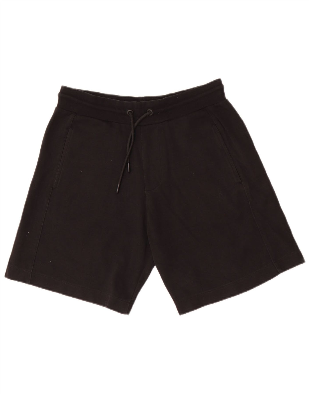 Pantaloni scurti sport pentru bărbați Zara, bumbac negru mic