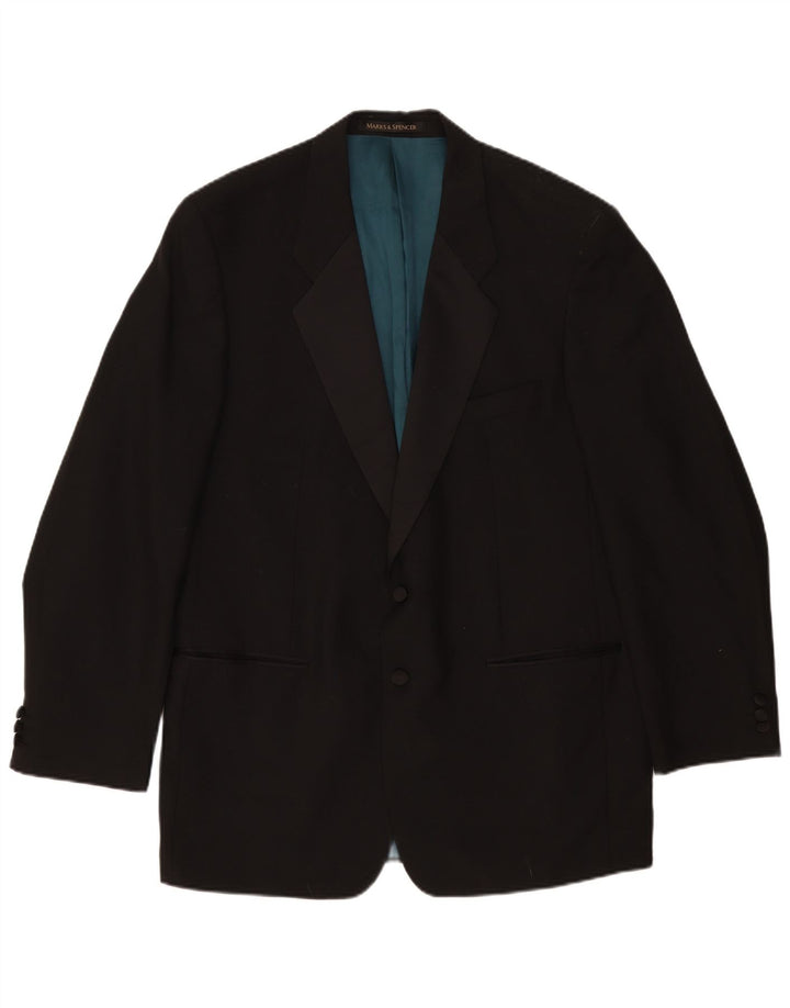 Jachetă pentru bărbați Marks & Spencer St. Michael cu 2 nasturi, UK 44 XL Negru