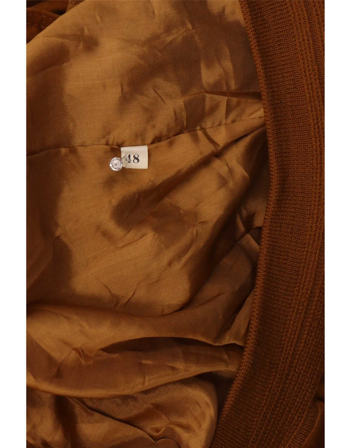 Jachetă Bomber de piele intoarsa pentru barbati Gara IT 48 Medium Beige Piele
