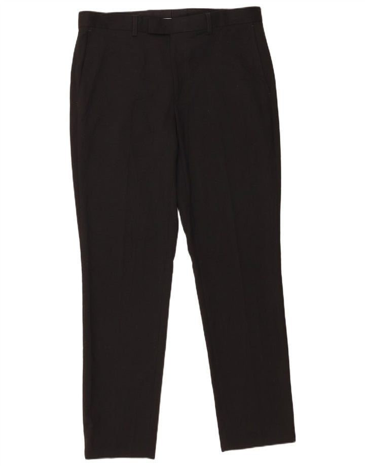 Marks & Spencer Pantaloni subțiri pentru bărbați L34 L31 Poliester negru