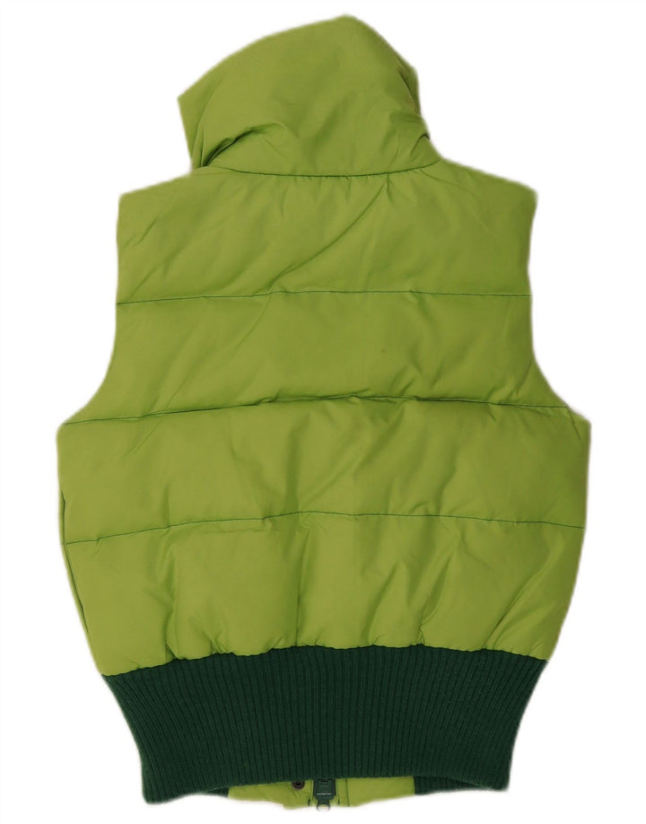 Gilet căptușit pentru femei doar UK 10, verde, poliester color bloc